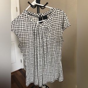 Black and cream shirt